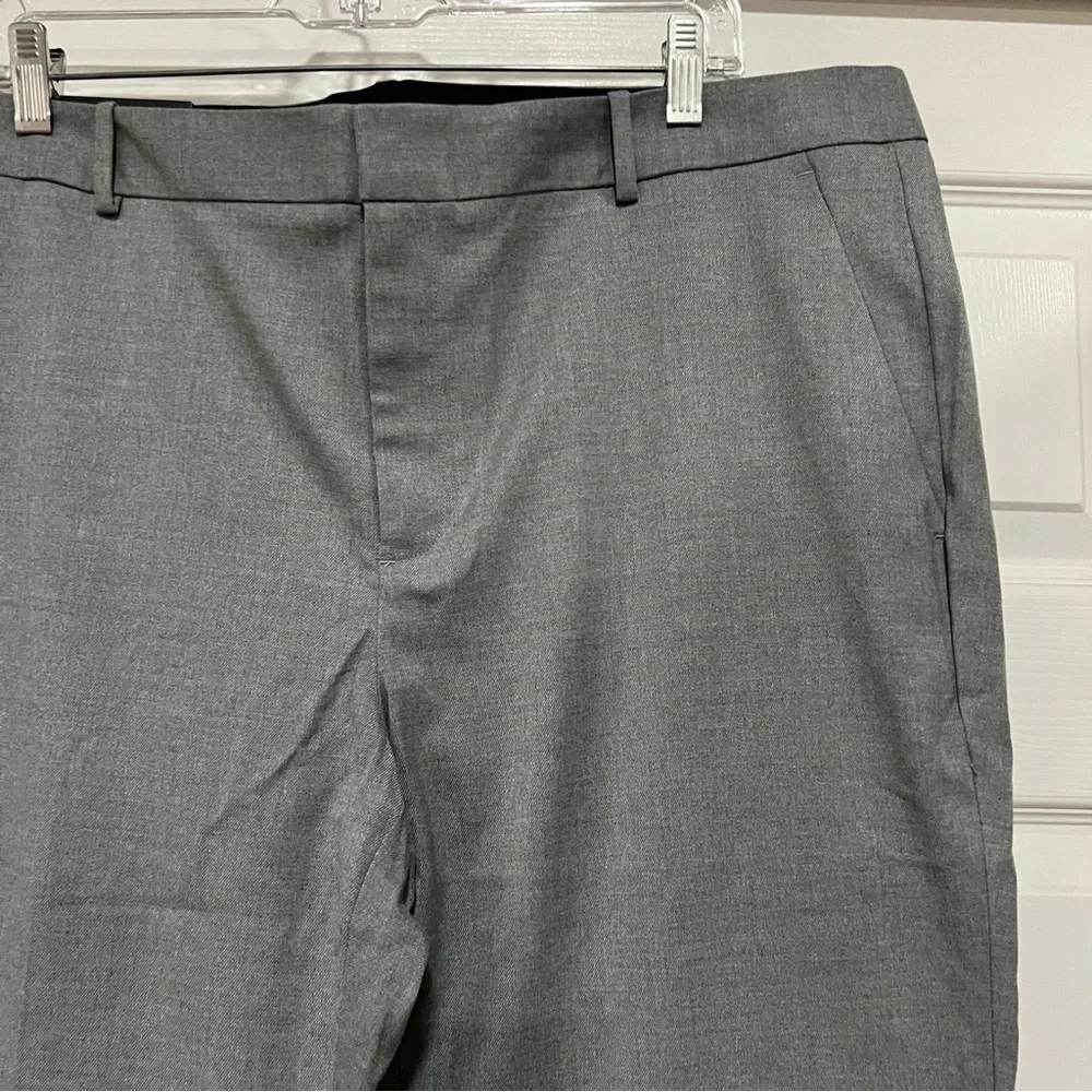 New Banana Republic Grey Heather Ryan pant Size 18 16 Slim Fit straight leg BR28 - Picture 9 of 15